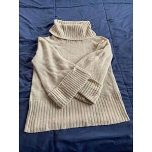 American Rag Co Turtle Neck Sweater Medium Creme White Sweater